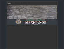 Tablet Screenshot of concretosestampadosmonterrey.com